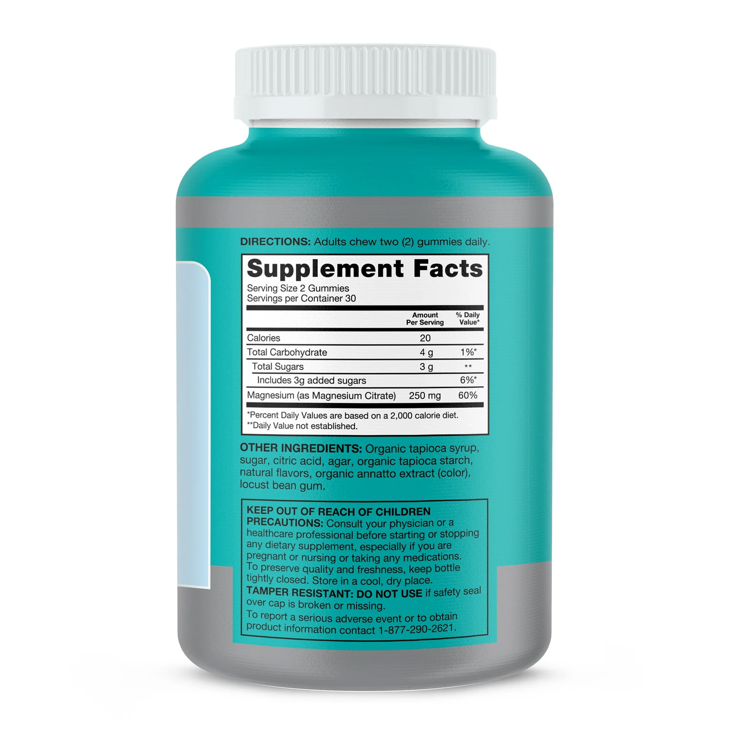 Qunol Magnesium 250mg Gummies 60ct for Nerve, Muscle and Joint Support - Imagem 2
