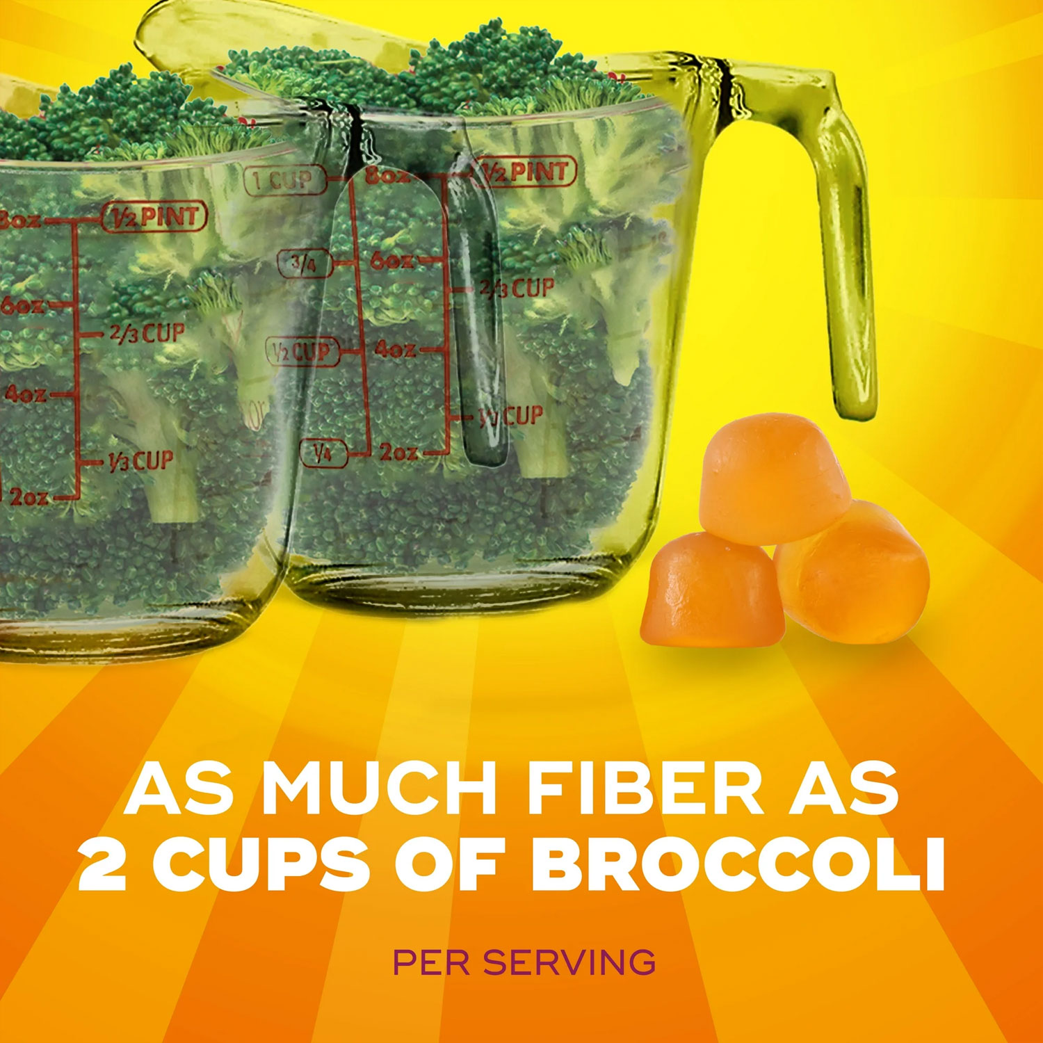 Metamucil Fiber Supplement No Sugar Added Fiber Gummies for Daily Digestive Health - Imagem 3
